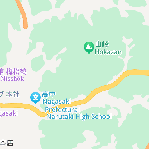 长崎市卫星地图 日本长崎市中文版地图浏览 长崎旅游地图